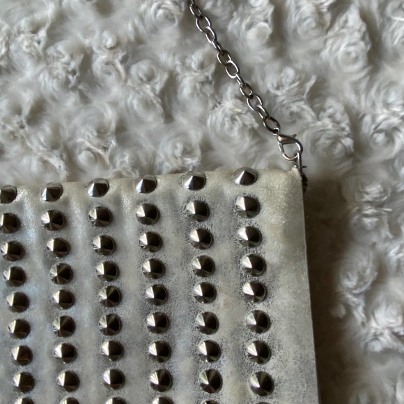 Studded Distressed Crossbody Handbag Purse Bag - Picture 3 of 9